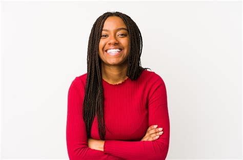 Premium Photo Young African American Woman Laughing And Having Fun