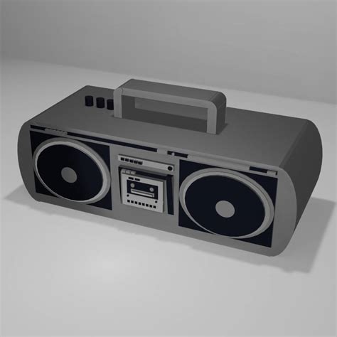 Lowpolyboomboxblender By Jazerxart On Deviantart