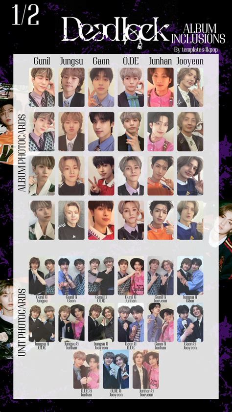 Rea On Twitter Xdinary Heroes Deadlock Photocard Template Update