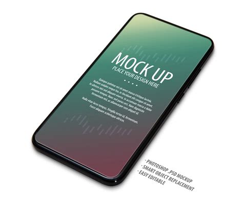 Premium Psd Mobile Phone Screen Mockup Template