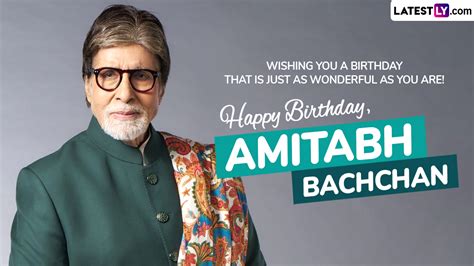 Amitabh Bachchan Birthday Special: Birthday Greetings, Wishes and ...