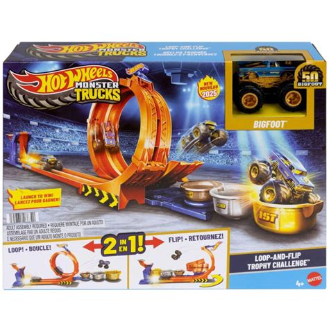 Hot Wheels Monster Trucks 50 výročie Bigfoot slučková dráha Mattel