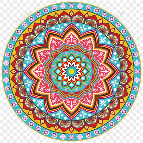 Ilustración De Colorido Mandala En Estilo Doodle PNG Imágenes Gratis