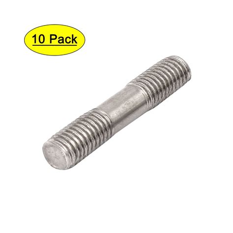 Unique Bargains 304 Stainless Steel Double End Thread Tight Push Rod