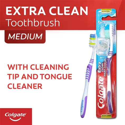 Colgate Extra Clean Medium Toothbrush With Cap Watsons Philippines