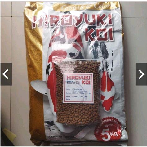 Hiroyuki Koi REPACK 1KG Pakan Ikan Superbulky Color Max Growth