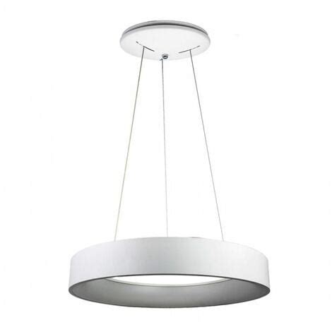 V Tac L Mpara De Colgas Led Circular Colgante W Metal Color Blanco D