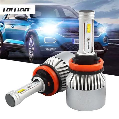 Pcs Lm H Turbo Led Headlight Bulb Smd W H Led Auto Lamp H