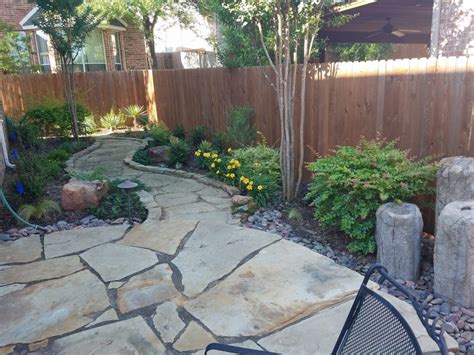 Flagstone Patio Installation - Fort Worth - Hardscapes - Arlington - Dallas