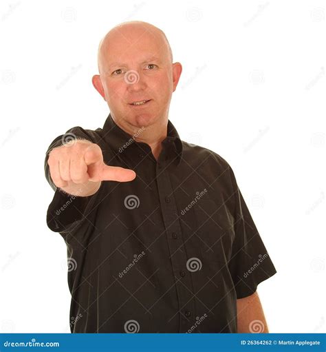 Mans Finger Pointing At You Stock Photography Image 26364262