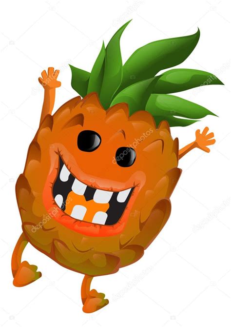 Dessin animé ananas Image vectorielle Robin2b 11743196