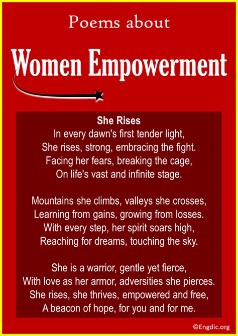 10 Best Poems About Women Empowerment Women S Rights EngDic