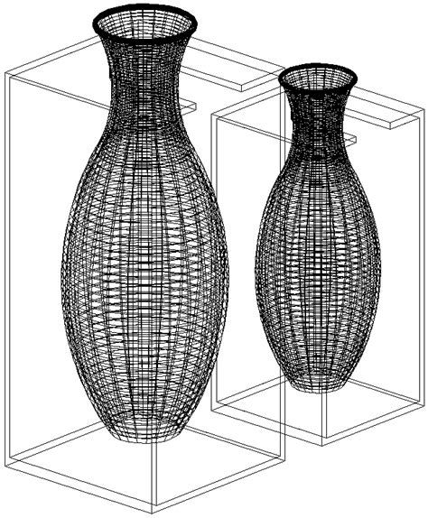 3d Vase Design With Vase Stand Details Dwg Autocad Drawing Cadbull