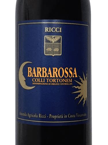 Ricci Barbarossa Colli Tortonesi Vivino Us