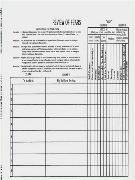 Al Anon Step Worksheet Worksheet Of Al Anon Steps