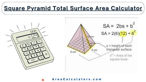 Square Pyramid Total Surface Area Calculator - Online Calculators