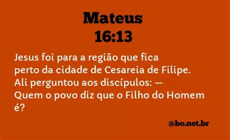 Mateus 16 13 Nova Tradução na Linguagem de Hoje Bíblia