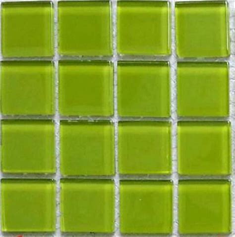 Lime Green Glass Mosaic Kitchen Bathroom Tiles Grand Taps