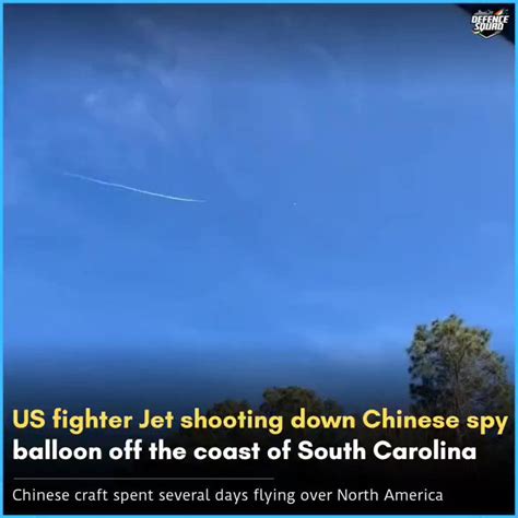 Defence Squad On Twitter Us Fighter Jet Shot Down Chinese Spy Balloon