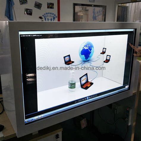 Dedi Touch Screen Transparent Lcd Box Advertising Smart Media Player