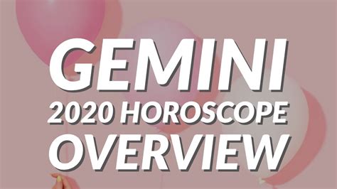 Gemini Year Ahead Horoscope Overview Youtube