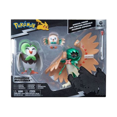 Pok Mon Select Evolution Multipack Rowlet Dartrix Decidueye Action