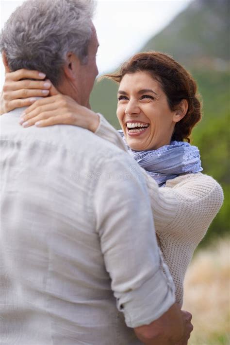 Couple Smile And Portrait In Outdoors Travel And Bonding Or Love