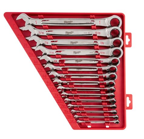 Handtools Milwaukee Combination Ratcheting Wrench Set