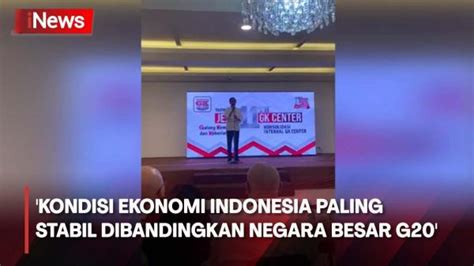 Jokowi Sebut Kondisi Ekonomi Indonesia Paling Baik Dan Stabil Di