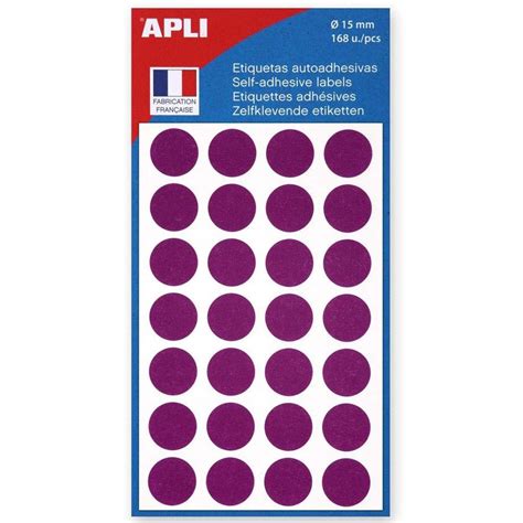 Apli Agipa Tiquettes Arrondi Mm Violet Pas Cher Bureau