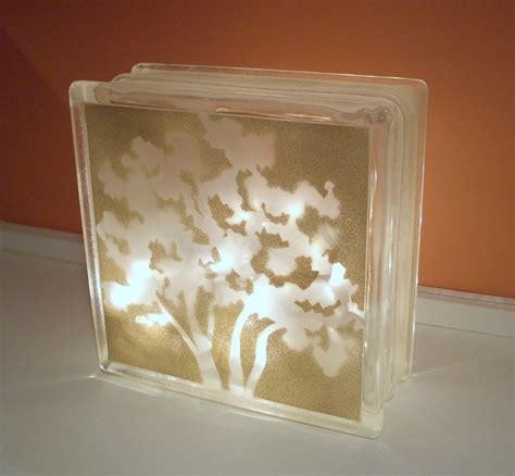 Glass Block Night Light Reuse Crafts Glass Blocks Crafts