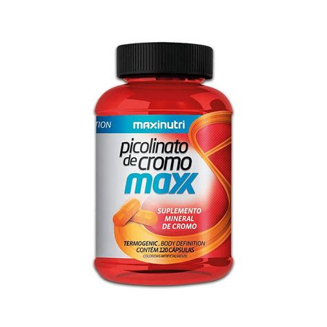 Picolinato De Cromo Maxx 35Mcg C 120 Cápsulas Maxinutri Fabricante