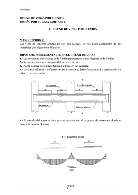 Diseno De Vigas Por Flexion Diseno Por F DiseÑo De Vigas Por Flexion DiseÑo Por Fuerza