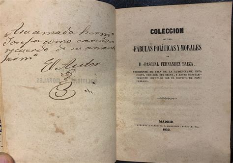 Colecci N De Las F Bulas Pol Ticas Y Morales By Pascual Fern Ndez Baeza