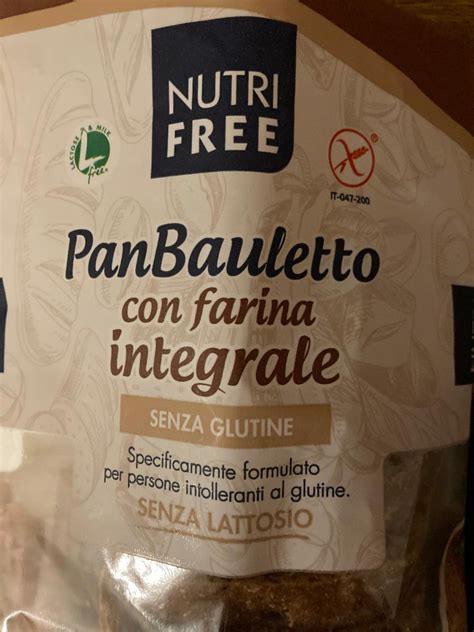 Nutri free Pan bauletto con farina integrale kalorie kJ a nutriční