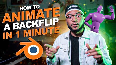 How To Animate A Backflip In 1 Minute Blender 290 Youtube