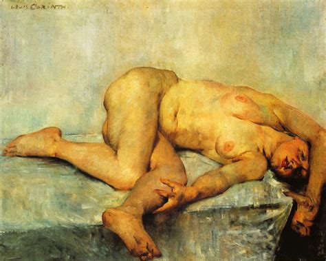 Reclining Female Nude Painting Lovis Corinth Oil Paintings