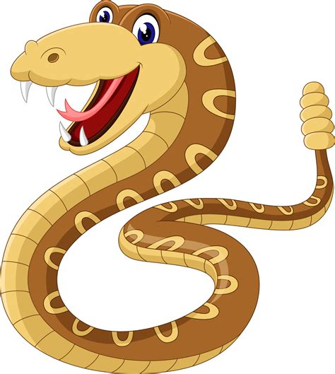 Cartoon Rattlesnake Of Illustration Vector Art At Vecteezy