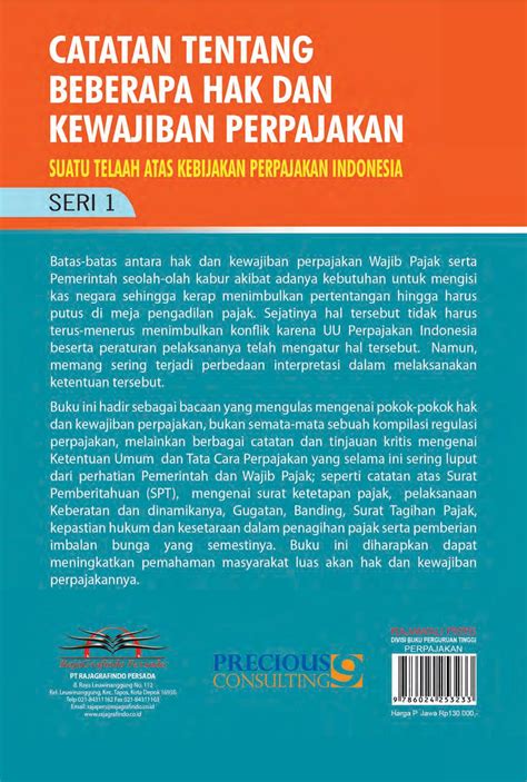 Jual Buku Catatan Tentang Beberapa Hak Dan Kewajiban Perpajakan Karya