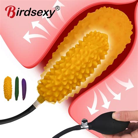 Inflatable Anal Plug Expander Butt Plug Dilator Penis Dildos G Spot