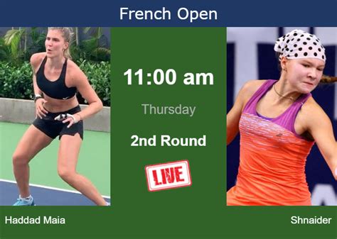 How To Watch Haddad Maia Vs Shnaider On Live Streaming At The French