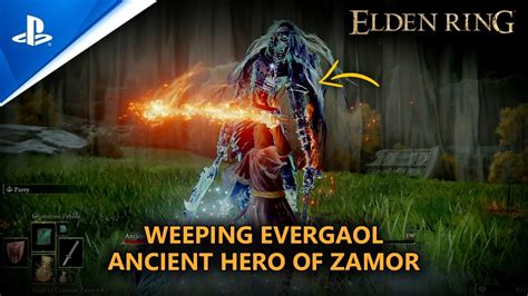 Elden Ring Weeping Evergaol Ancient Hero Of Zamor Boss Fight Youtube