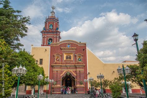 Iglesia De Santa Mar A Tonantzintla San Andr S Cholula Puebla Stock