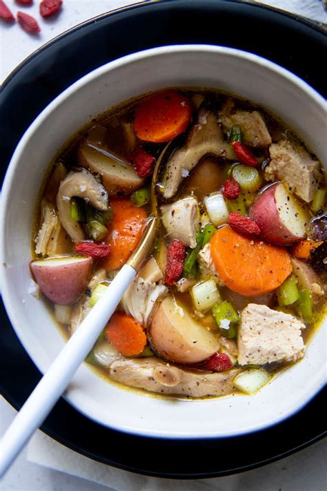 Healing Instant Pot Herbal Chicken Soup Recipe Wholefully