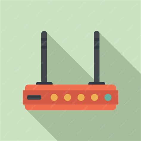 Premium Vector Wifi Router Icon Flat Illustration Of Wifi Router