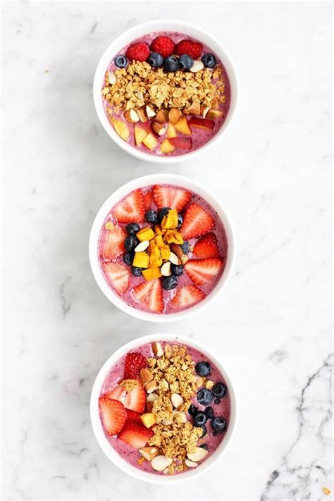 Food Recettes De Smoothie Bowls Pour Bien D Marrer La Journ E