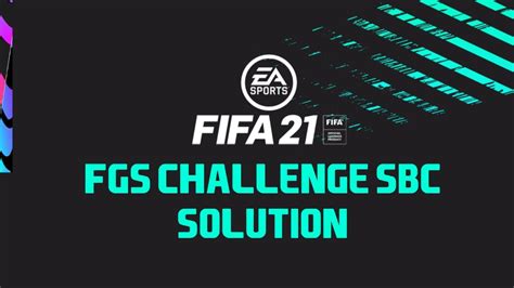 FGS Challenge SBC CHEAPEST METHOD FIFA 21 YouTube