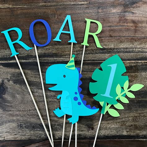 Dinosaur Cake Topper Smash Cake First Birthday Etsy