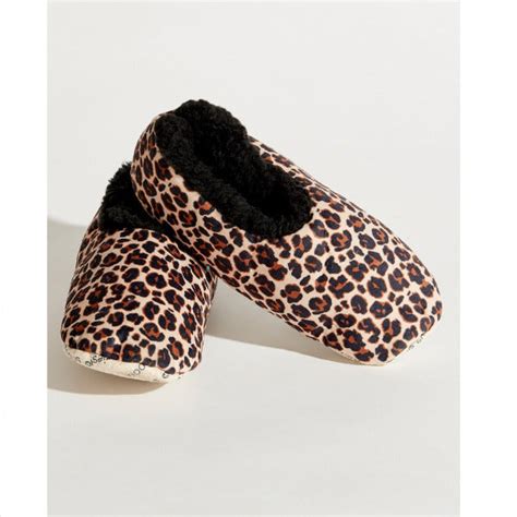 Womens Classic Cozy Snoozies® Brown Leopard Steves Hallmark