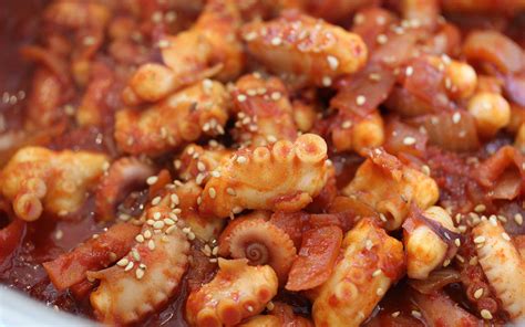 Nakji Bokkeum Recipe Korean Fried Spicy Octopus